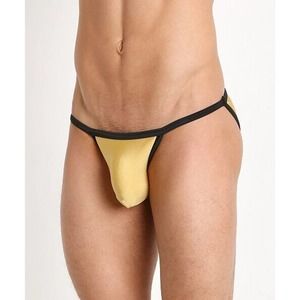N2N BODYWEAR DAREDEVIL SWIM BIKINI GOLD - MEDIUM